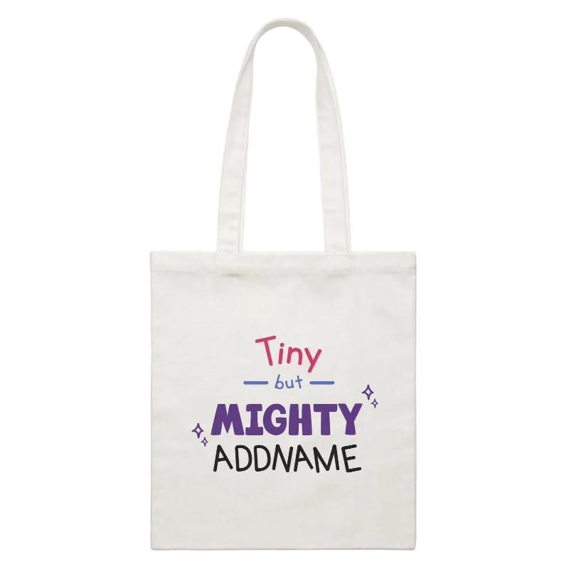 Canvas tool bag with multiple compartments and a durable constructionChildren's Day Gift Series Tiny But Mighty Addname  Canvas Bag