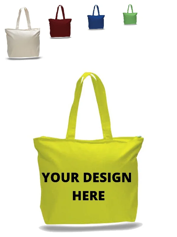 Canvas beach bag with a colorful stripe design and a waterproof liningCustom A Strong Canvas Tote Bag That Can Handle The Everyday Wear And Tear Of Life