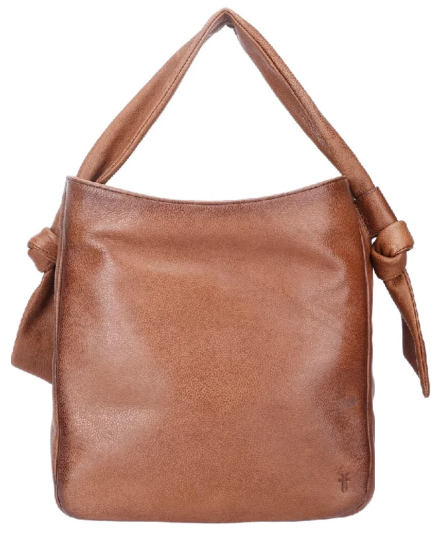 Hobo bag with a magnetic snap closure for easy accessFrye Nora Leather Hobo Bag