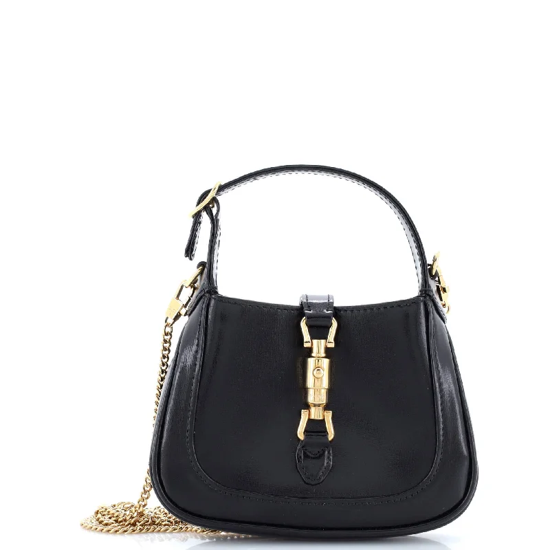 Color - blocked hobo bag with bold and contrasting colorsJackie 1961 Chain Hobo Leather Mini