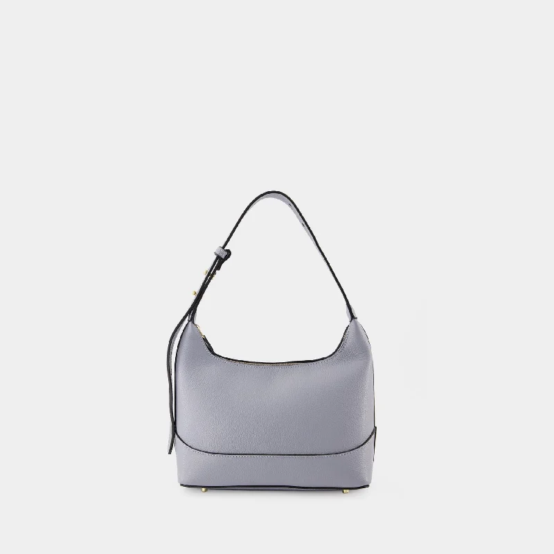 Cross - body hobo bag with an adjustable strap for hands - free carryingLoop Hobo Bag - Elleme - Blue/Black - Leather