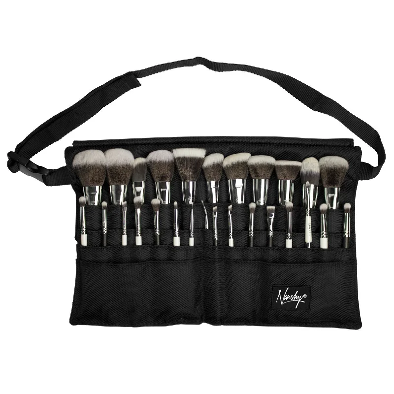 Makeup bag with a tassel or fringe detail for a bohemian vibeMakeup Brush Belt (empty)