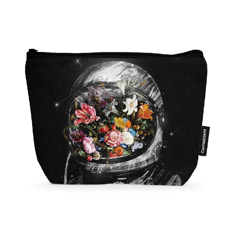 Makeup bag with a hidden anti-theft pocket for small valuablesMakeup Pouch Bloom