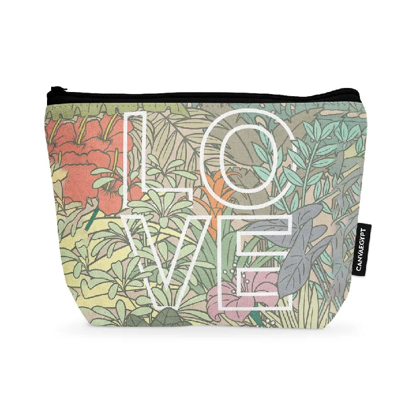 Makeup bag with a detachable pouch for easy sorting of itemsMakeup Pouch LO VE