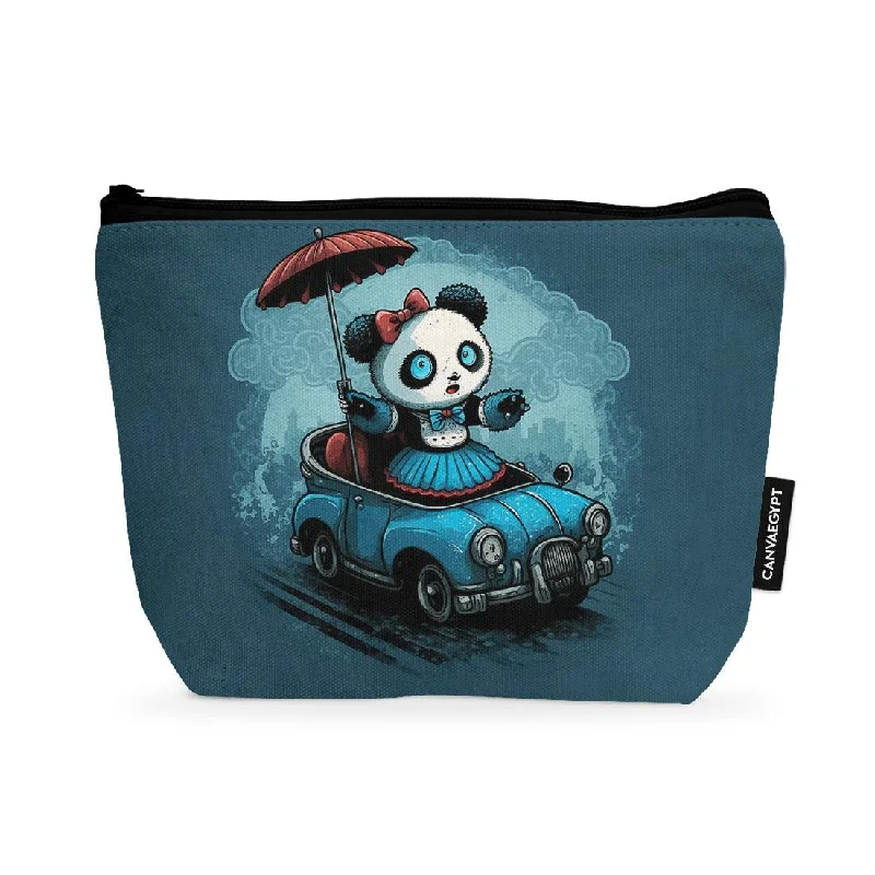 Studded makeup bag with a punk-rock edgeMakeup Pouch Panda Trip