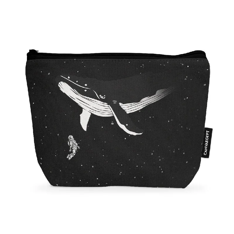 Convertible makeup bag that can be hung on a hook or laid flatMakeup Pouch Road to Heaven