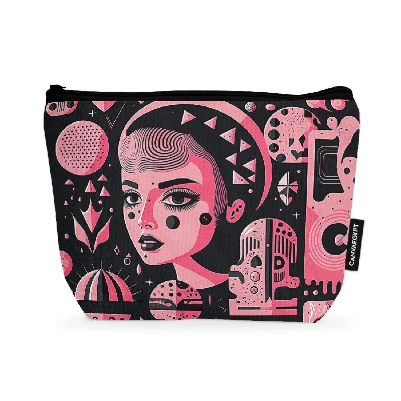 Studded makeup bag with a punk-rock edgeMakeup Pouch Statues