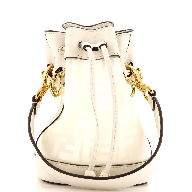 Color - blocked bucket bag with bold and bright hues for a statement pieceMon Tresor Bucket Bag Zucca PU Mini