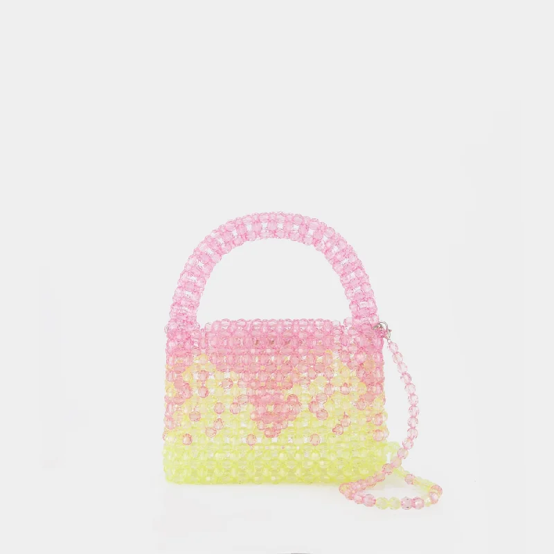 Color - blocked hobo bag with bold and contrasting colorsSs23Bg01 Hobo Bag - Germanier - Pink/Green - Pearl