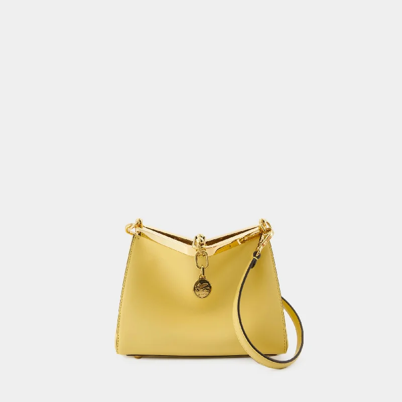 Cross - body hobo bag with an adjustable strap for hands - free carryingVela Hobo Bag - Etro - Leather - Yellow