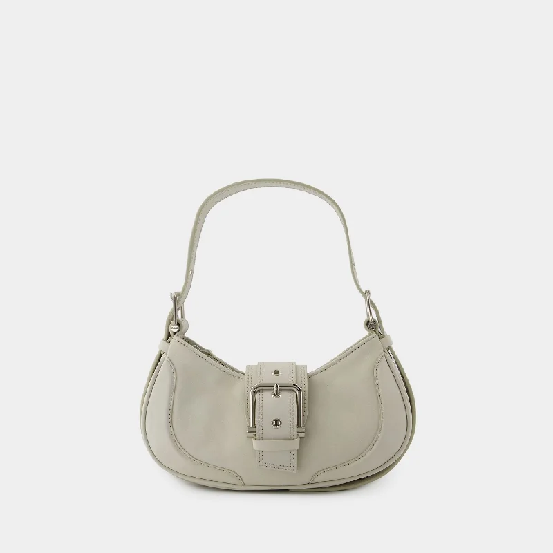 Hobo bag with a tassel - trimmed strap for a playful touchHobo Brocle Shoulder Bag - Osoi - Leather - Cream