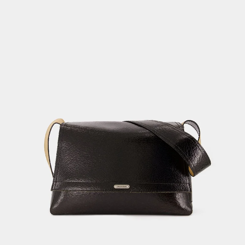 Cross - body hobo bag with an adjustable strap for hands - free carryingSlouch Shoulder Bag - Alexander McQueen - Leather - Black