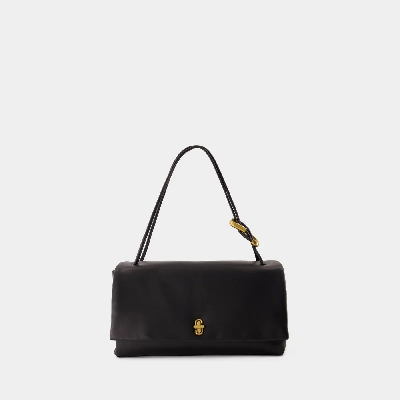 Hobo bag with a magnetic snap closure for easy accessThe Big Link Shoulder Bag - Marc Jacobs - Leather - Black