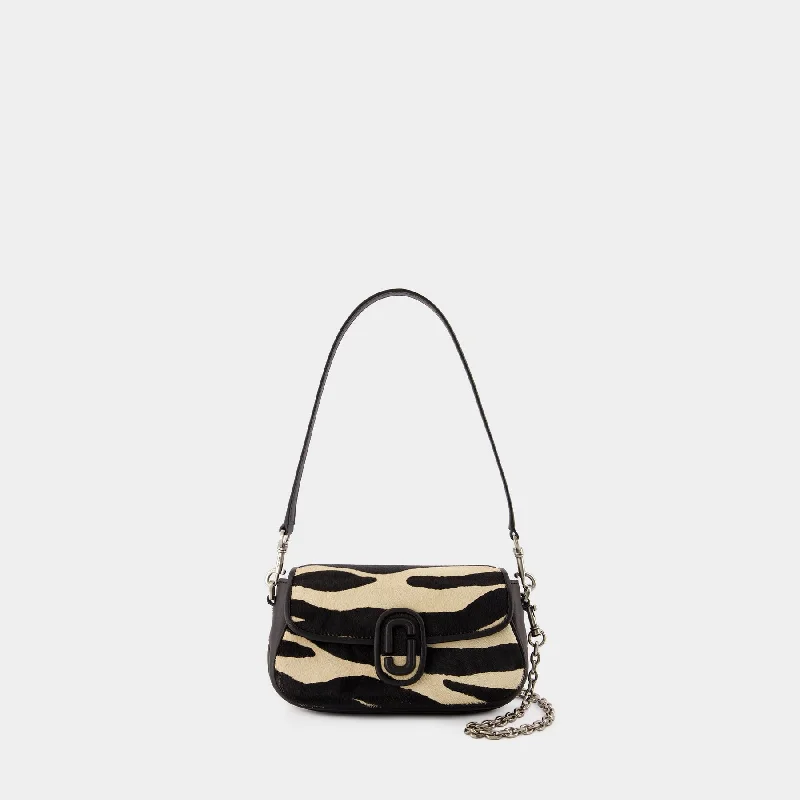 Soft suede hobo bag in a warm earth - tone color for autumnThe Small Shoulder Bag - Marc Jacobs - Leather - Black