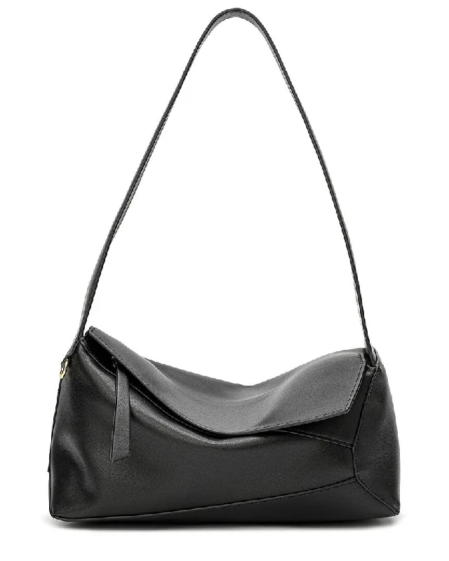 Color - blocked hobo bag with bold and contrasting colorsTiffany & Fred Paris Nappa Leather Hobo Bag