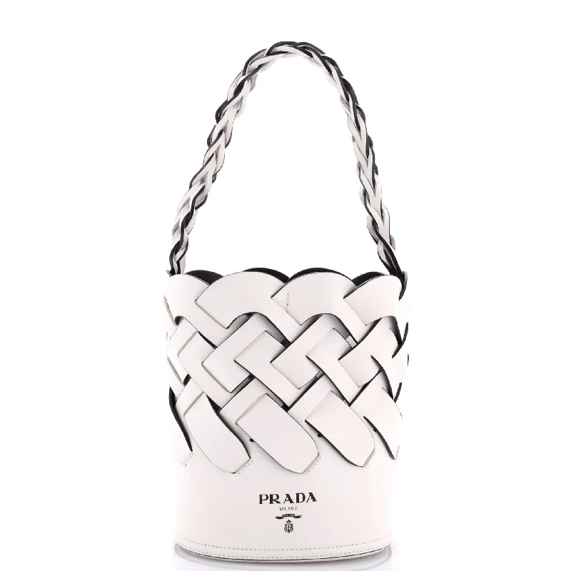 Plus - size bucket bag with a spacious interior for carrying daily essentialsTress Bucket Bag Leather Small