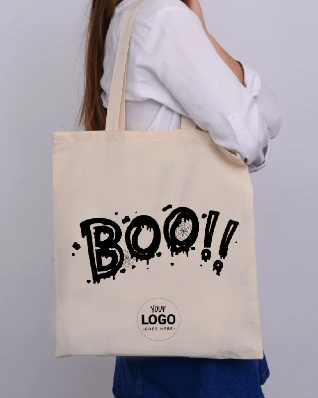 Plus-size tote bag with an extra-large capacity for carrying all essentialsBoo!! - Halloween Tote Bags