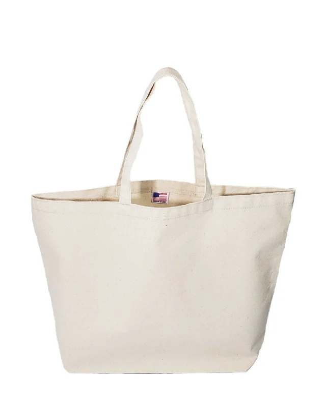 Convertible tote bag that can be worn as a shoulder or cross-body bagCarry-All Large Canvas Tote Bag - Made in USA