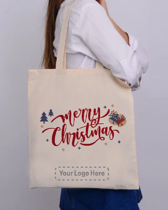 Tote bag with a tassel or fringe detail for a bohemian styleChristmas Bells - Christmas Bags