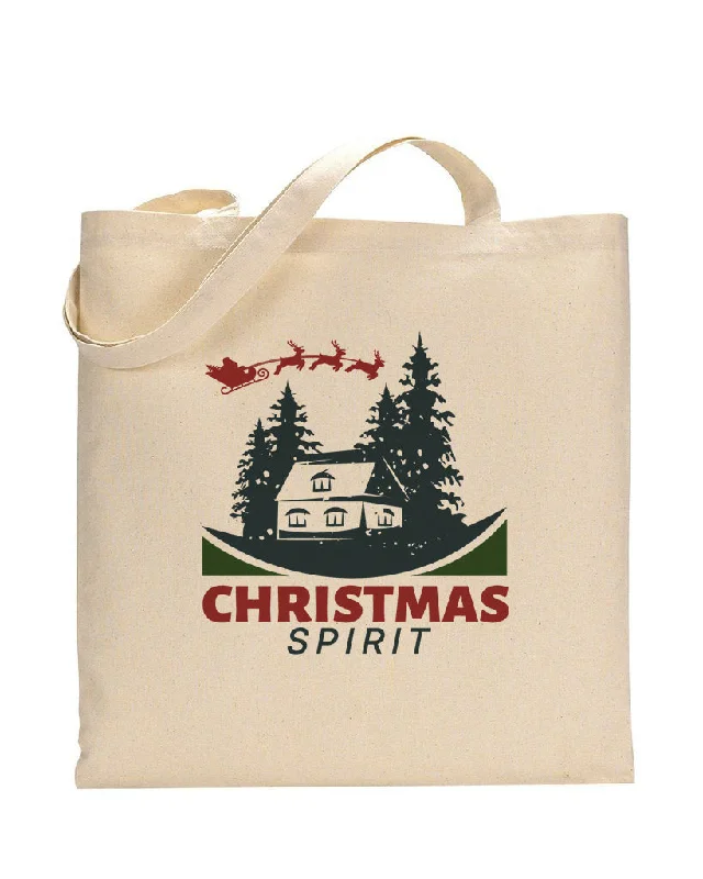 Canvas tote bag with a large printed city map for a trendy lookChristmas Spirit Tote Bag - Christmas Bags