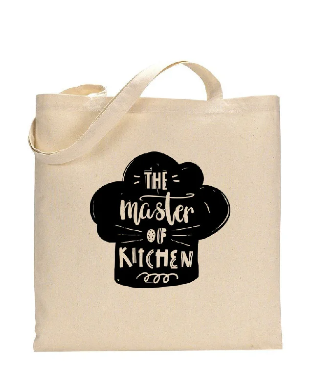 Vintage-inspired leather tote bag with a classic monogram for a timeless appealThe Master Of Kitchen Design - Bakery Tote Bags