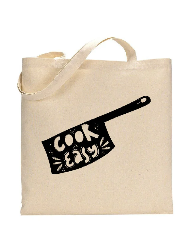 Laser-cut leather tote bag with a geometric pattern for a modern aestheticCook Easy Design - Bakery Tote Bags