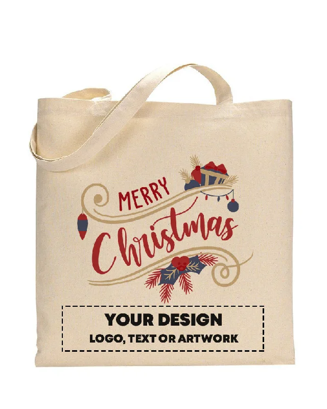 Faux fur-lined tote bag for a cozy winter accessoryMerry Christmas Home Decoration Tote Bag - Christmas Bags