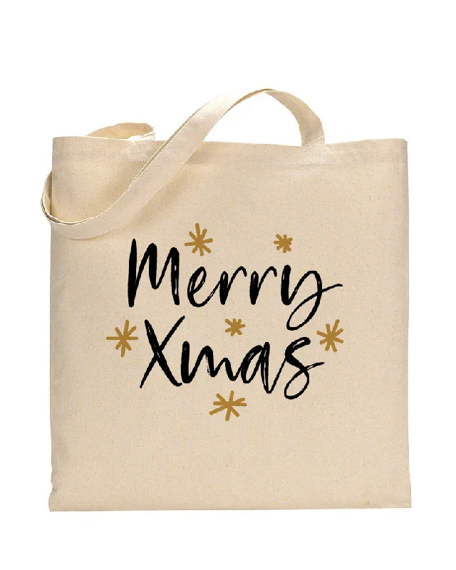 Color-blocked tote bag in bold primary colors for a fashion statementMerry Xmas- Christmas Bags