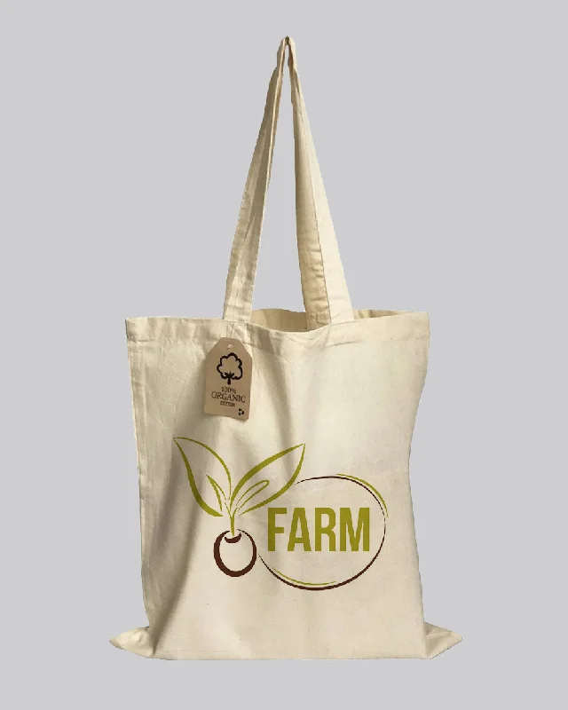 Tote bag with a tassel or fringe detail for a bohemian styleCustom Organic Cotton Tote Bags - Organic Tote Bags With Your Logo - OR100