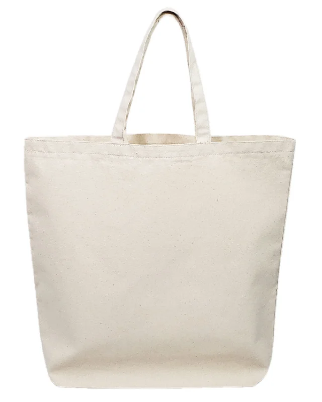 Tote bag with a hidden anti-theft pocket and RFID-blocking liningOversized Canvas Tote Bag - Made in USA