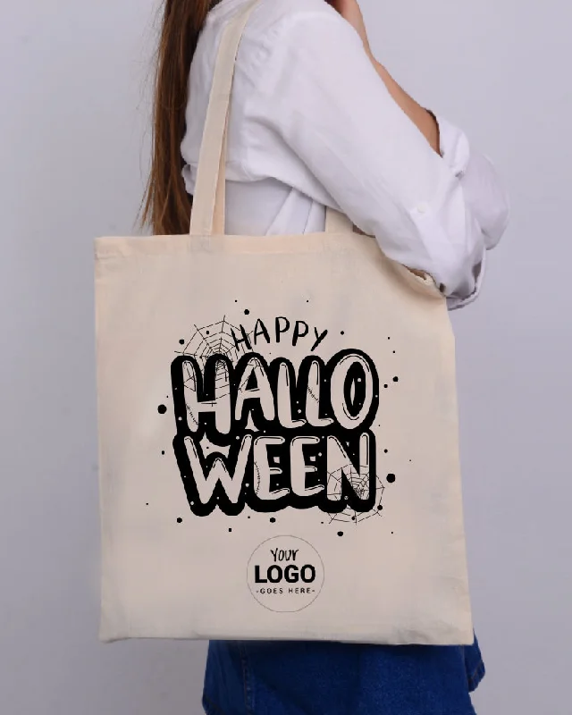 Tote bag with multiple internal compartments and a zippered pocket for organizationScary Halloween - Halloween Tote Bags