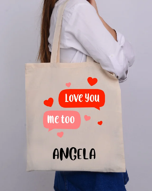 Plus-size tote bag with an extra-large capacity for carrying all essentialsText Me Love - Valentine's Tote Bag