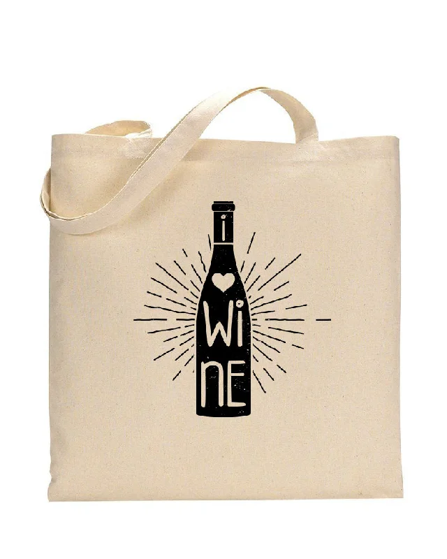 Convertible tote bag that can be worn as a shoulder or cross-body bagWine Love Design - Winery Tote Bags