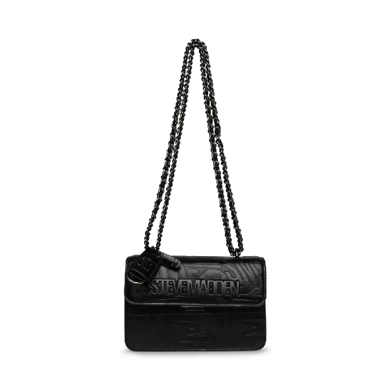 Metallic shoulder bag with a glittery finish for evening partiesBDOOZY BLACK