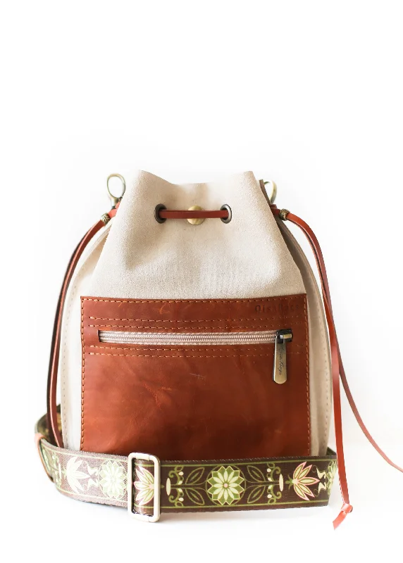 Crossbody bag with a detachable strap for easy customizationBeige Designer Mini Bag - Small Leather Bag