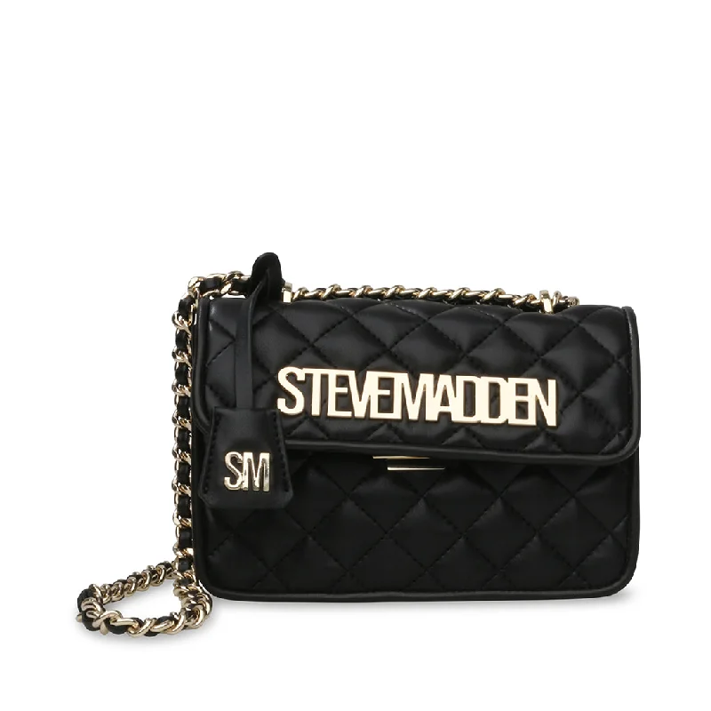 Studded crossbody bag with a punk - rock edgeBFREYA BLACK