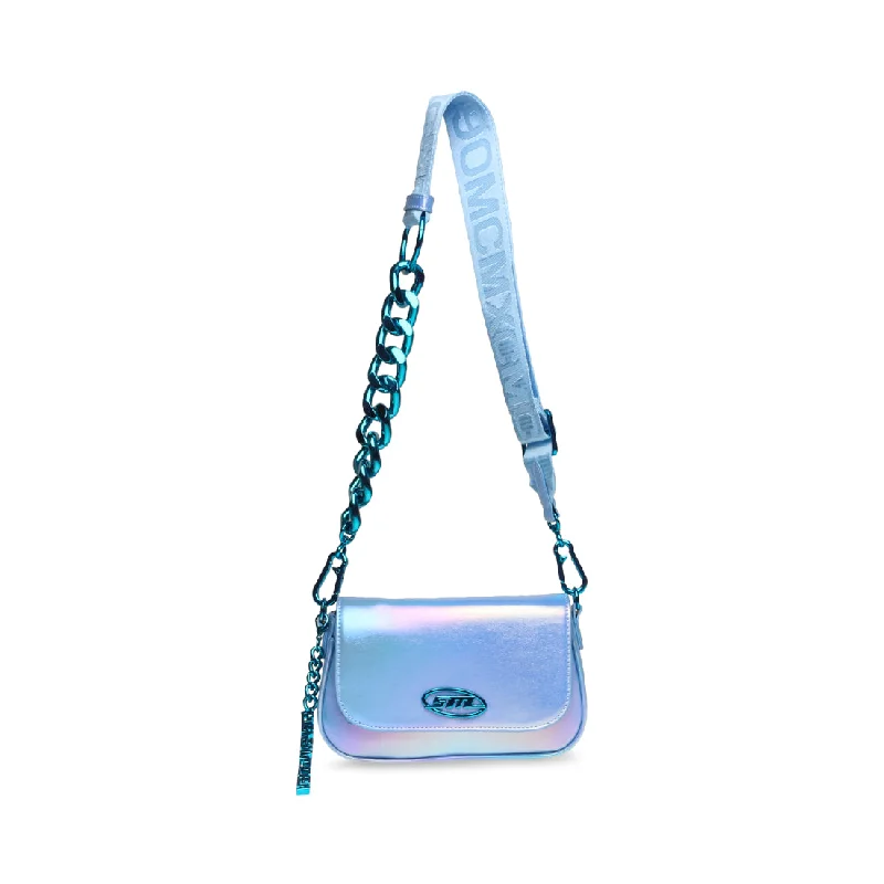 Lightweight nylon crossbody bag with a floral print for spring outingsBGLITCH BLUE