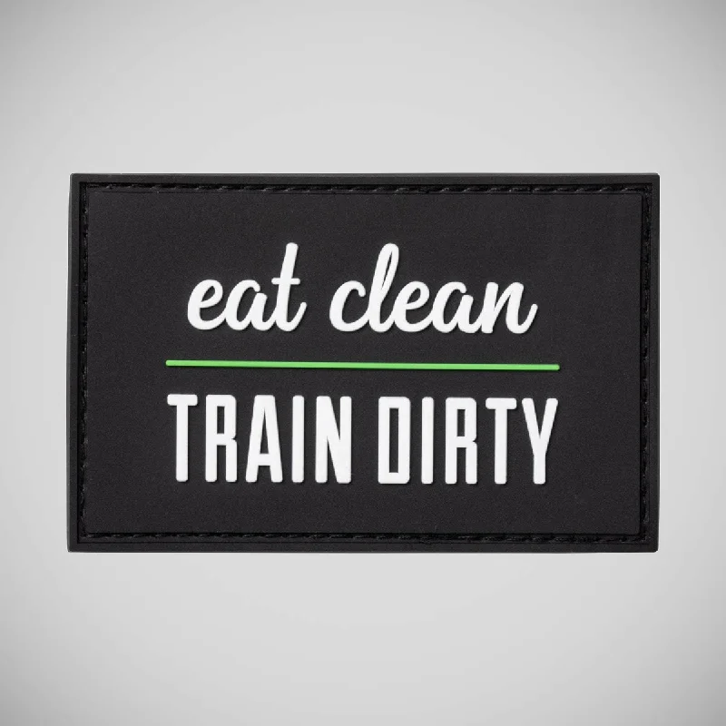 Backpack with a tassel or fringe detail for a bohemian charmBuilt For Athletes Eat Clean Train Dirty Patch