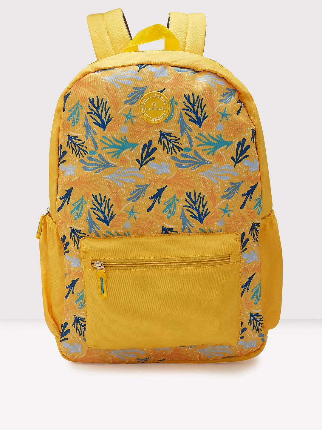 Canvas backpack with a colorful tie - dye pattern for a hippie - chic lookCaprese Xenia Laptop Backpack X Large Printed Yellow