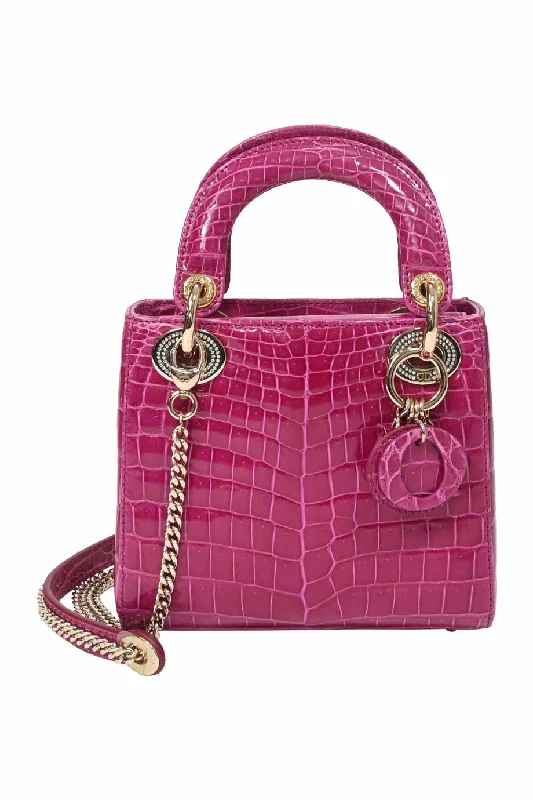 Vintage - style leather handle bag with a structured silhouette and a tassel charm[WB7334] Christian Dior | Top Handle Bag