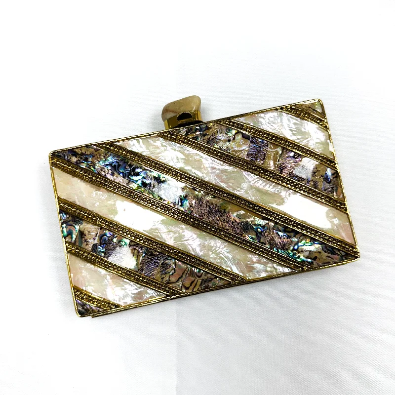 Mother - of - pearl clutch with a delicate sheenDEBRA Clutch