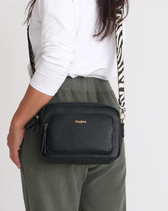 Vegan leather crossbody bag for eco - conscious consumersDoyle Crossbody - Black