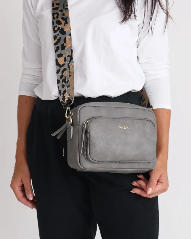 Studded crossbody bag with a punk - rock edgeDoyle Crossbody - Grey