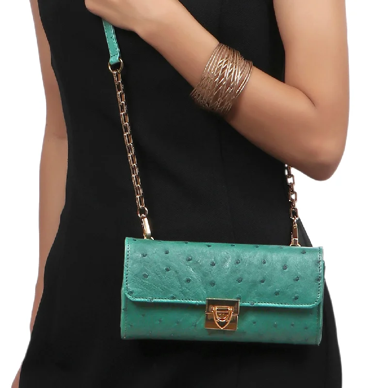 Lace - covered clutch for a romantic and feminine lookEDA W3 SLING WALLET