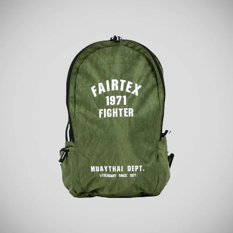 Faux fur backpack with a fluffy exterior for a winter fashion statementFairtex BAG18 Matcha Back Pack