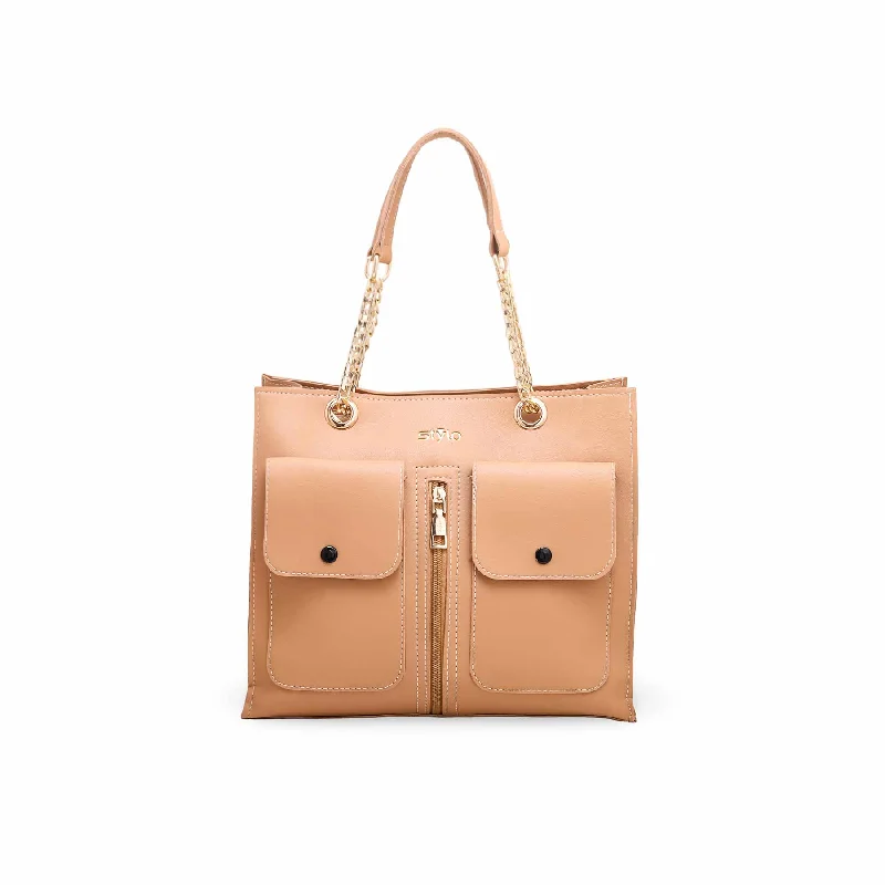 Silk - lined shoulder bag with a smooth interior for protecting belongingsFawn Shoulder Bag P55466