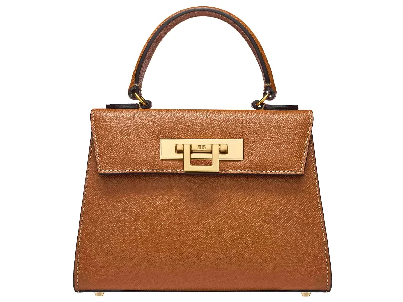 Soft suede shoulder bag in a warm camel color for autumn eleganceFonteyn Midi Dolomite - Tan