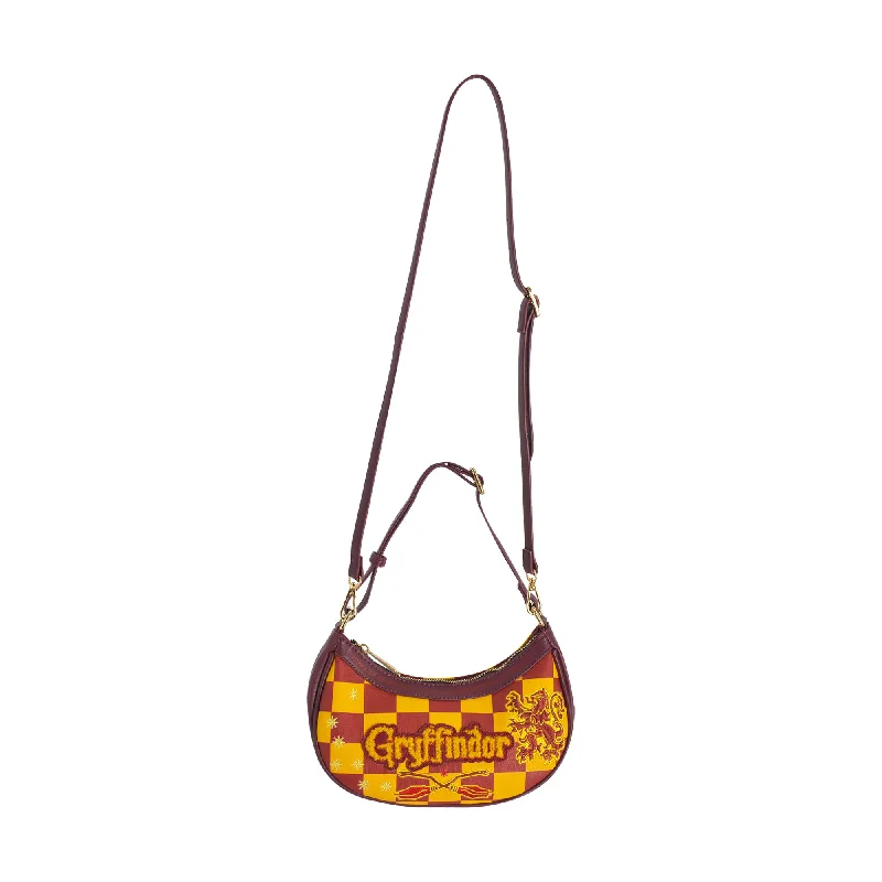 Metallic shoulder bag with a glittery finish for evening partiesFred Segal Harry Potter Checker Gryffindor Shoulder Bag