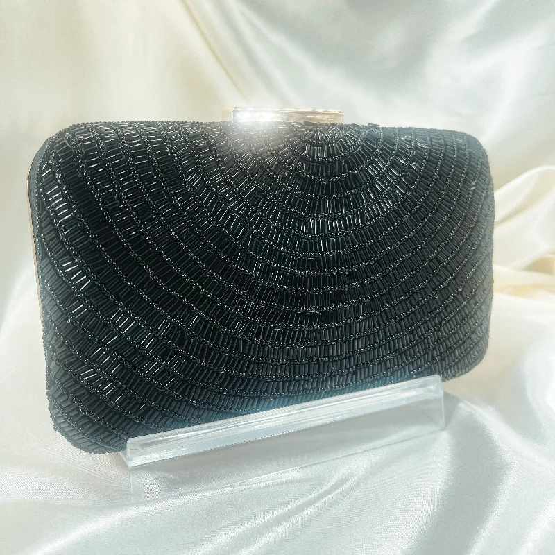 Patent leather clutch with a modern, minimalist designGALA Clutch (Black)