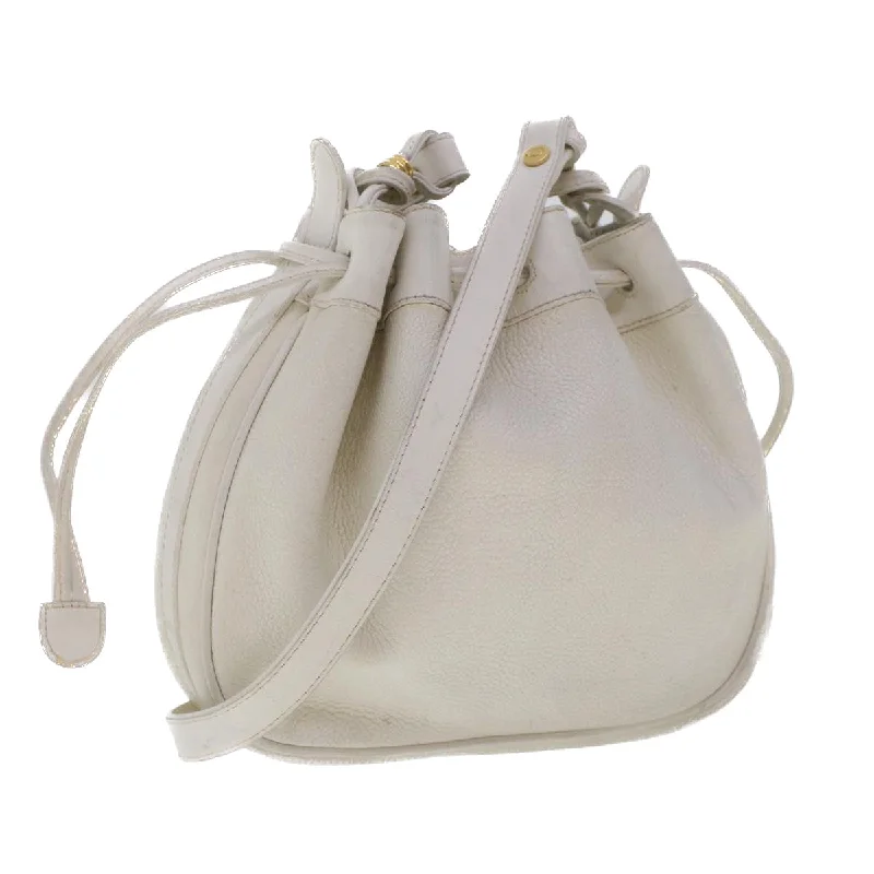 Plus - size shoulder bag with a roomy interior for carrying daily essentialsGucci Leather Shoulder Bag (Pre-Owned)